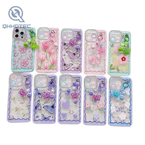 New Fashion Hand Chain 2-in-1 TPU PC Style Design Transparent Mobile Phone Back Cover Case For IPhone 12 13 14 Pro