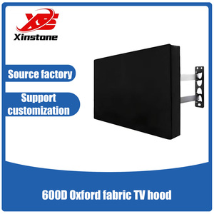 Housse de protection extérieure en polyester Oxford pour téléviseurs, imperméable, coupe-vent, anti-UV, avec pochette de rangement pour télécommande, pour téléviseurs LED/LCD/OLED - Product Image 1