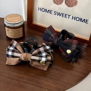 Pince à cheveux classique à motif quadrillé, pince à cheveux princesse, pince à cheveux en tissu doux pour femmes - Product Image 6