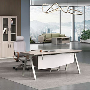 Becy Furniture Navigate Serie Bureau de direction modulaire de qualité supérieure avec rangement Panneau en bois moderne Design - Product Image 2
