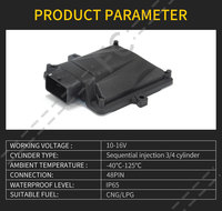 Kit de Autogás FCT Ecu Mp48 Obd para Sistema de Inyección Secuencial de GLP/GNC para Motor de 4 Cilindros