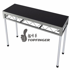 Topfinger <span class=keywords><strong>2025</strong></span> Giá Rẻ Giá Mega Boong Nhôm Di Động Di Động Buổi Hòa Nhạc Ngoài Trời Sân Khấu Đơn Giản Cho Tổ Chức Sự Kiện Hiển thị - Product Image 1