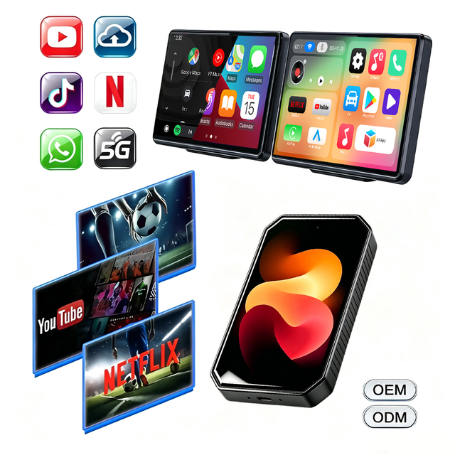 Wireless CarPlay Adapter AI Box for Netflix & YouTube Plug and Play CarPlay Magic Box with TF Card Support 2GB+16GBSmart Adapter