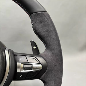 عجلة قيادة رياضية MP من جلد النابا والشمواه الأحمر والألكانتارا بتصميم داخلي رياضي لسيارات BMW طراز F20 F30 F32 F36 F80 F82 M3 M4 <span class=keywords><strong>M</strong></span> Sport - Product Image 3