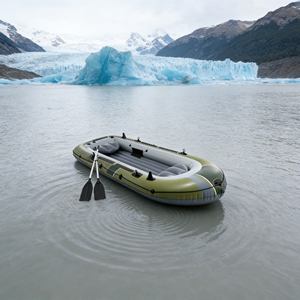 Jet-boat <span class=keywords><strong>gonflable</strong></span> compact avec pompe puissante, mini embarcation d'aventure pour l'exploration fluviale et des moments de plaisir aquatique palpitants - Product Image 1