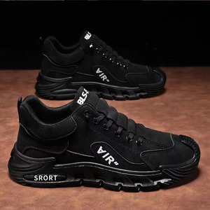Chaussures décontractées pour hommes, couleur unie, quatre saisons, antidérapantes et résistantes à l'usure, baskets pour jeunes - Product Image 3