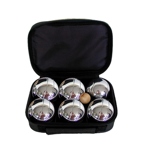 Ensemble <span class=keywords><strong>de</strong></span> boules <span class=keywords><strong>de</strong></span> pétanque en acier inoxydable pour les sports <span class=keywords><strong>de</strong></span> plein air et les jeux <span class=keywords><strong>de</strong></span> cour avec option <span class=keywords><strong>de</strong></span> logo personnalisé - Product Image 1