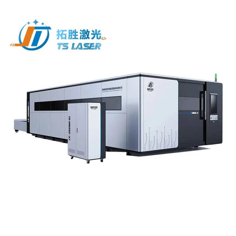 Tuosheng Hot Selling Plaatwerk Fiber Laser Cutter Sliver Goud Roestvrij Staal Snijmachine Met Wisseltafel