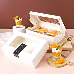 Boîtes d'avion blanches de qualité standard 20/40 pieds, 15x22x6,2 cm, en papier couché, matériaux recyclés pour cadeaux de boulangerie, plats à emporter, expédiées - Product Image 4