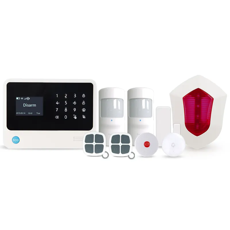 Golden Roubo de Segurança em casa sistema de alarme com zonas com fio 8 suporte ADEMCO CONTACT ID e SIA protocolo