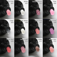 Gel Polyacrylique HS Private Label Non Toxique 185 Couleurs 15ml pour Extension Rapide des Ongles, Fournitures pour Ongles, Service OEM