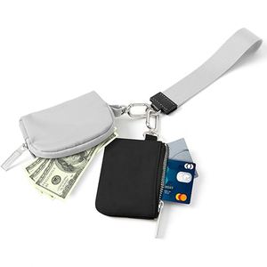 กระเป๋าใส่กุญแจอเนกประสงค์สำหรับผู้หญิง กระเป๋าใส่เหรียญขนาดเล็กพกพาสะดวก ดีไซน์เรียบง่ายสำหรับใส่บัตรธนาคารและกุญแจ กระเป๋าคล้องมือขนาดเล็กทันสมัย - Product Image 3