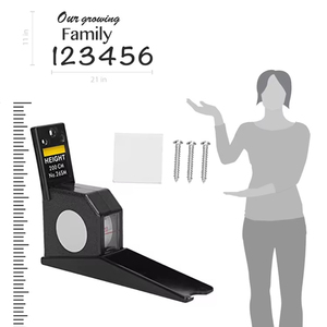 Règle en acier noir rétractable Poignée ABS Système impérial métrique Instruments de mesure de mesure de lame en acier inoxydable - Product Image 6
