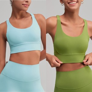 เสื้อกั๊กสำหรับเล่นโยคะใหม่เสื้อผ้าเล่นโยคะออกกำลังกายบราออกกำลังกายน้ำหนักเบาระบายอากาศได้ดี - Product Image 4