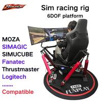 Plataforma de Movimiento para Simulación de Vuelo 6DOF con Sistema de Movimiento para Carreras de Coches de Metal, Plataforma Mini 6DOF Vari Motion