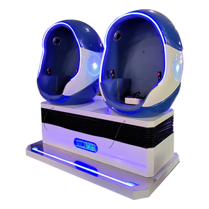 Parque temático, producto increíble en oferta, máquina VR 9D, <span class=keywords><strong>2</strong></span> asientos, proyecto de juego de cine/Cine de realidad Virtual 9D/9D VR Eggs - Product Image 1