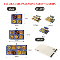 Planche chauffante pliante en silicone chauffante Tapis de table pour aliments chauds Planche chauffante pliante multifonctionnelle pour la maison