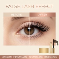 Mascara de luxe en tube doré à fibres de soie 3D, imperméable, anti-bavures, recourbant, vente en gros, marque privée, végétalien, sans cruauté animale