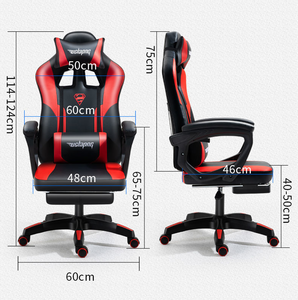 Offre Spéciale Fauteuil de <span class=keywords><strong>Gamer</strong></span> de Course Ergonomique Moderne en Cuir PU Rose pour <span class=keywords><strong>PC</strong></span> avec Repose-Pieds Rotatif et Hauteur Réglable - Product Image 6