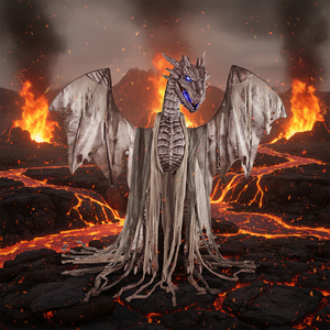 Decoración <span class=keywords><strong>de</strong></span> Halloween, Accesorio <span class=keywords><strong>de</strong></span> Prisionero <span class=keywords><strong>de</strong></span> <span class=keywords><strong>Terror</strong></span>, Dragón Gigante Espeluznante para Exteriores, Animatrónico <span class=keywords><strong>de</strong></span> Halloween - Product Image 4
