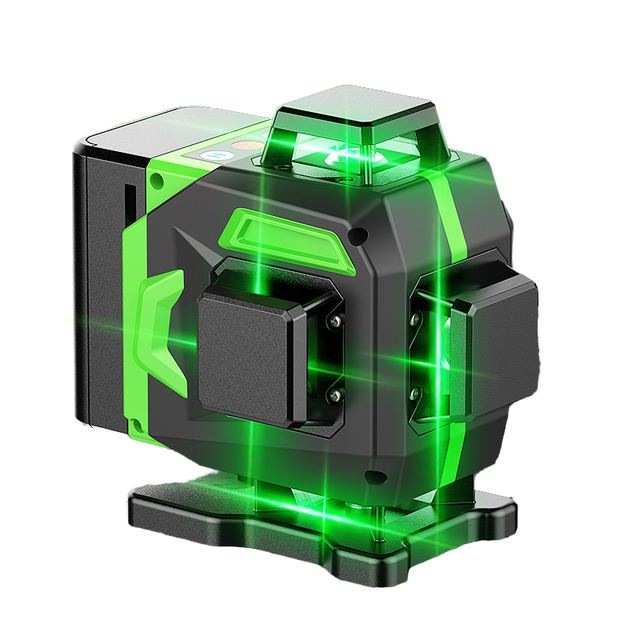 3D 12 Lines Laser Level Vertical Horizontal Lines ±3° Self-leveling ±0.2mm/m High Accuracy Multifunction Laser Levelling Tool