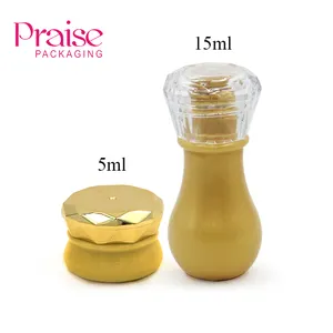 Mini trial packaging lotion bottle 5ml/15ml Gorgeous and lovely empty plastic cream jar skin care packaging