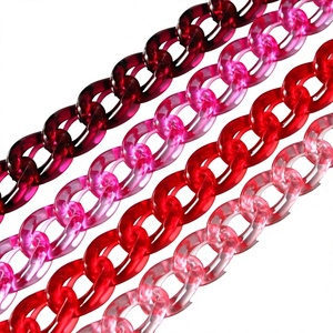 Liens de chaîne en résine colorée, forme ronde artistique et unique, pièces de décoration transparentes pour la maison, objets artisanaux, décor tendance - Product Image 2