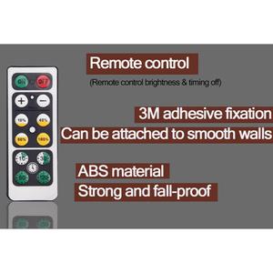 ชุดไฟตกแต่งห้องนอนเด็กสมัยใหม่ ไฟกลางคืน 3LED พร้อมรีโมทคอนโทรล ไฟตู้แบบใช้แบตเตอรี่ (2+6) - Product Image 6
