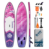 Planche à pagaie gonflable légère de 350 mm E-SUP, pliable, pour utilisation en mer, avec accessoire de montage pour caméra d'action
