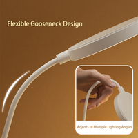 Lampe de table LED rechargeable moderne avec porte-stylo, protection des yeux, lampe de bureau USB, lampe de lecture