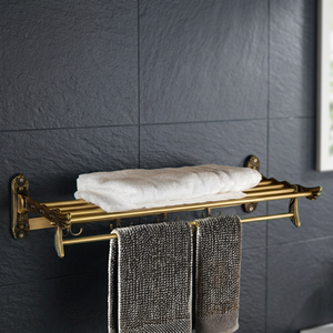 Premium Grade India Made Stainless Steel Aluminum Bathroom Hardware Set Wall Mounted Towel Rack Durable Modern Bath Accessories - Product Image 1