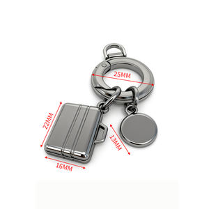 Toptan Changqin DL7234 Metal anahtarlık anahtarlık düzensiz dikdörtgen şekil kolye Engravable - Product Image 6