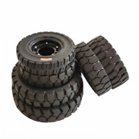 Pneu plein robuste Tafu Port Duty 12.00-20 avec roulement à billes - Neuf pour usage commercial, garantie 1 an, capacité de charge maximale