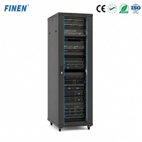 Armoire serveur sur pied FINEN de 19 pouces avec ventilation, conçue pour FCL/LCL, certifiée CE ISO RoHS, commande personnalisée acceptée