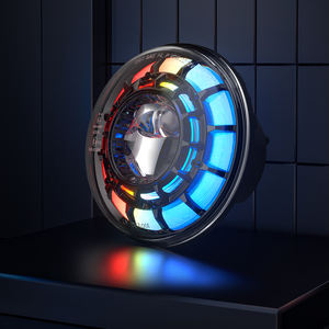 एलईडी हेडलाइट 7 "rgb राउंड नेतृत्व हेडलाइट्स 90w हेडलाइट्स 90w हेडलैंप के लिए लाइट ड्रेल हाई कम बीम - Product Image 5