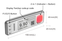 Étiquette électronique d'entrepôt Picksmart avec bouton tactile, système WMS PTL, écran d'affichage E Ink, étiquette de picking à lumière LED