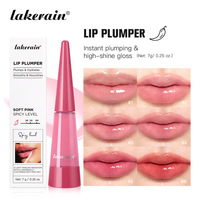 Huile à lèvres repulpante populaire rose cristal effet brillant intense, hydratante longue durée, lissante et nourrissante pour des lèvres instantanément pulpeuses