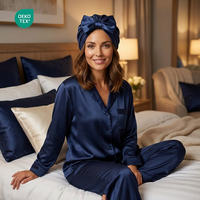 Boîte cadeau personnalisée YH N4, bonnet en soie 100% pour femmes, 22 momme, bonnet de nuit, bande élastique, turban en soie de luxe, OEKO-TEX Four