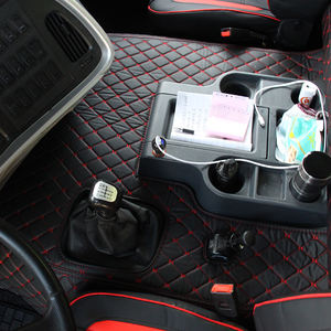 พรมปูพื้นรถยนต์ GANE สำหรับ <span class=keywords><strong>Volvo</strong></span> VNL 630 670 (2004-2025) พรมปูพื้นรถบรรทุกหนัง ป้องกันทุกสภาพอากาศ ครอบคลุมพื้นเต็มรูปแบบ - Product Image 2