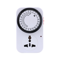 Soket Timer Mekanis Multi-fungsi Universal Outlet Plug in Timer Switch Siklus Harian Timer Mekanis yang Dapat Diprogram untuk Rumah