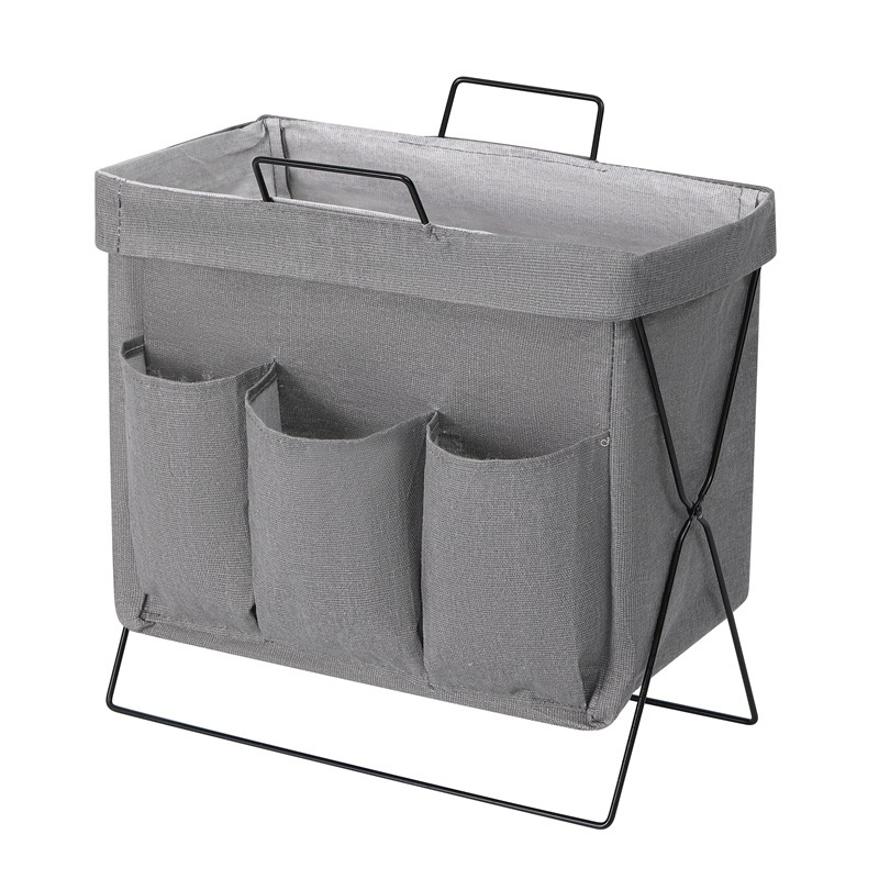 Floor-standing multi-functional storage basket [Gray]