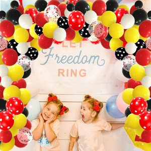 ชุดลูกโป่งยางใสลายจุดสีดำลายมิกกี้เมาส์สินค้ามาใหม่ชุดซุ้มลูกโป่งสำหรับตกแต่งงานเลี้ยงวันเกิดของเด็ก - Product Image 3