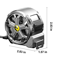 Ruban à mesurer rétractable en acier inoxydable SMMT 3m 5m 7,5m 8m, ruban à mesurer en acier imperméable et antirouille