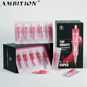 AMBITION 50 piezas/caja Cartuchos de Agujas Desechables para Tatuaje Rosa RL RM 1RL 3RL 5RL 7RL <span class=keywords><strong>9RL</strong></span> 11RL 13RL 15RL 5RM 7RM 9RM 11RM 13RM 15RM - Product Image 1