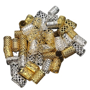 1000pcs10mm Mix Color Plated Hair <strong>Braid</strong> Dread Dreadlock <strong>Beads</strong> Adjustable Cuff Clip Clip Hair Styling Diy Claw Clips Hair Styles - Product Image 5