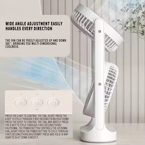 Hot-Selling New Wind <span class=keywords><strong>Air</strong></span> <span class=keywords><strong>Recirculation</strong></span> Fan Rechargeable USB Mini Double-Head Portable Desktop Fan - Product Image 4