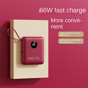 Cargador Portátil de 22.5W con Carga Súper Rápida, 10000mA, PVC, con Interfaces USB-A/USB-C/Tipo-C y Cable de Datos Integrado - Product Image 2