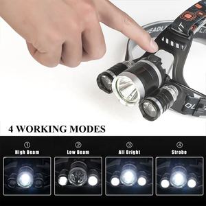 Faros <span class=keywords><strong>LED</strong></span> <span class=keywords><strong>de</strong></span> emergencia para acampada y escalada, <span class=keywords><strong>linterna</strong></span> <span class=keywords><strong>recargable</strong></span> por USB, impermeable, <span class=keywords><strong>de</strong></span> alta potencia, con Zoom brillante, <span class=keywords><strong>precio</strong></span> - Product Image 4