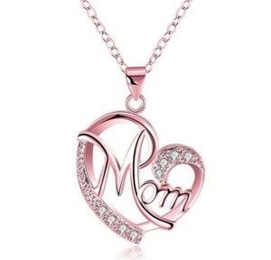 Collar <span class=keywords><strong>para</strong></span> el Día de la Madre, Collar de Moda con Letra 'Mamá', Colgante con Dijes, el Mejor Regalo <span class=keywords><strong>para</strong></span> Mamá - Product Image 1