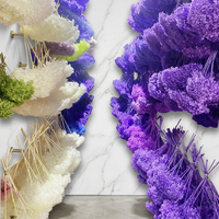 Hydrangea Immortelle Anna, Tête de fleur de 21-26 cm de diamètre, Matériel en gaze artificielle pour mariage, licorne, DIY
